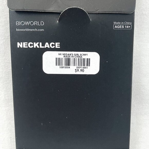 The Walking Dead Negan's Girl Name Plate Necklace - Picture 3 of 3